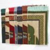 Islamic Prayer Rug Padded Velvet Sajadah with Kaaba for Muslims