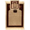 Islamic Prayer Rug Padded Velvet Sajadah with Kaaba & Mihrab Design for Muslims