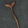 Wooden Hair Stick Handcrafted Matter Whale Design Large Size