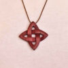 Carved Wood Pendant Handcrafted with Artistic Style Star