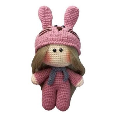 Amigurumi Handmade Crochet Stuffed Doll – Rabbit Girl | Soft Plush Toy