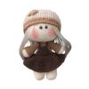 Amigurumi Handmade Crochet Stuffed Doll – Chocolate Girl | Soft Plush Toy