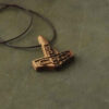 Hand-Carved Wooden Pendant - Infinity Pattern Design