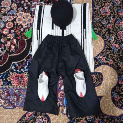 Kids' Traditional Bakhtiari Clothing Set with Persian Ethnic Design