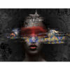 Black Abstract Wall Mural Model Zhivar for Modern Interiors