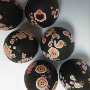 Persian Decorative Pottery Egg – Paisley
