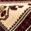 Hand-Knotted Persian Kashmar Mona Runner Rug (Tribal Geometric Medallion) - Red Wool