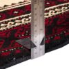 Hand-Knotted Persian Kashmar Mona Runner Rug (Tribal Geometric Medallion) - Red Wool