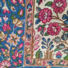 Hand-Knotted Persian Kerman Kiana Rug (Elegant All-over Floral) - Red Wool