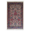 Hand-Knotted Persian Kerman Kiana Rug (Elegant All-over Floral) - Red Wool