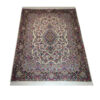 Hand-Knotted Persian Kerman Ladan Rug (Classical Floral Medallion) - Gray Wool