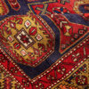 Vintage Persian Ardabil Negar Rug (Tribal Geometric Medallion Pattern) - Orange Wool