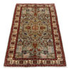 Vintage Persian Ardabil Sana Rug (Tribal Geometric Medallion Pattern) - Copper Wool