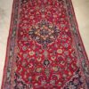 Vintage Persian Kashmar Ghadimi Rug (Traditional Floral Medallion) - Red Wool