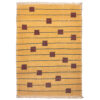 Handwoven Persian Striped Gabbeh Rug in Cream - Wool