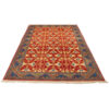 Hand-Knotted Persian Yazd Laleh Rug (Classical All-over Geometric) - Orange Wool