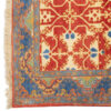 Hand-Knotted Persian Yazd Laleh Rug (Classical All-over Geometric) - Orange Wool