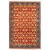 Hand-Knotted Persian Yazd Laleh Rug (Classical All-over Geometric) - Orange Wool