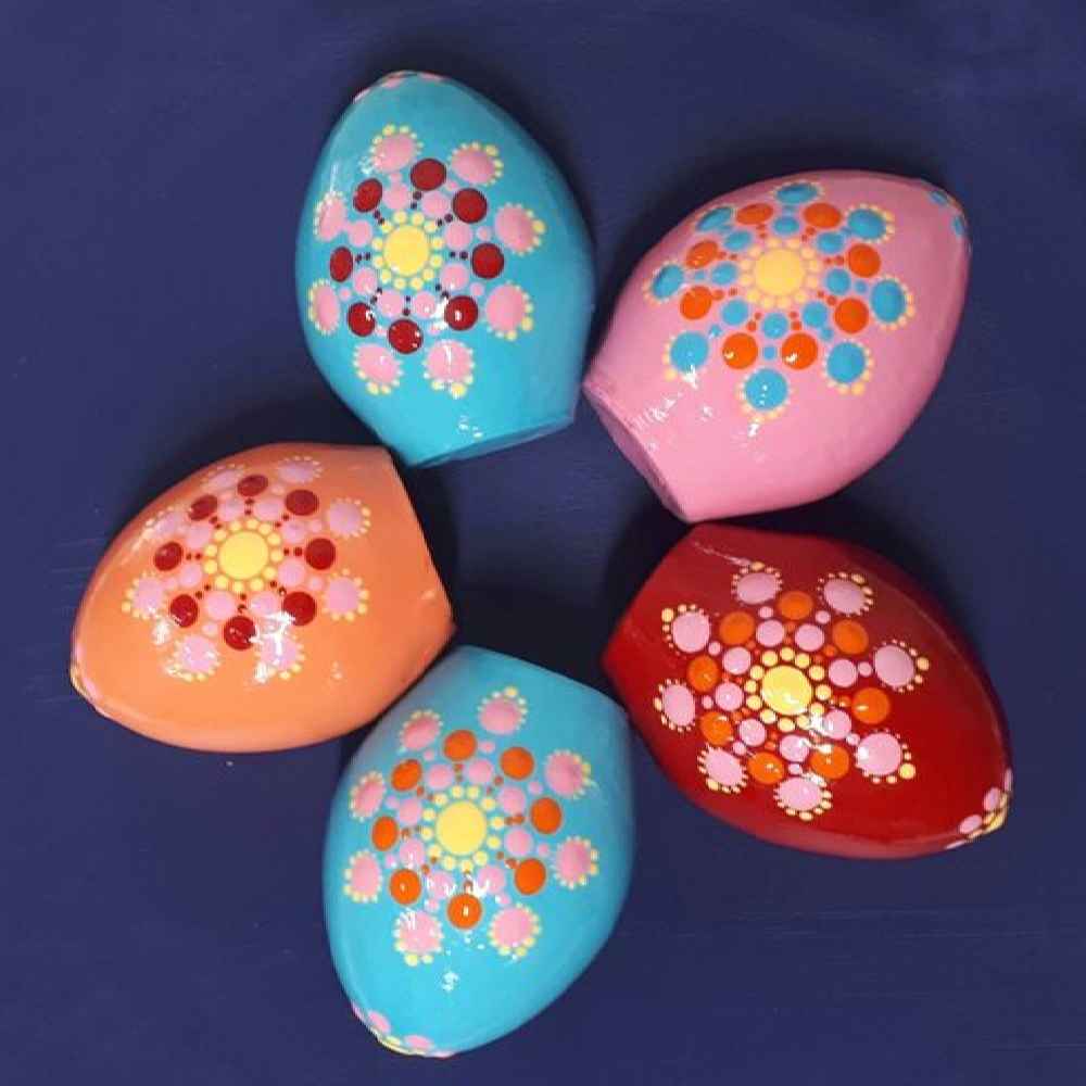 Elegant Pottery Haftseen Eggs for Nowruz Persian New Year – Noghte Koobi