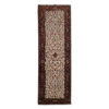 Vintage Persian Ardabil Haleh Runner Rug (Tribal Geometric Medallion) - Red Wool
