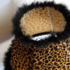 Black Ceramic Tiger Sculptural Novelty Table Lamp