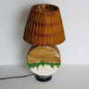 Handmade Ceramic Cottage-Design Sculptural Novelty Table Lamp