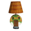 Handmade Ceramic Cottage-Design Sculptural Novelty Table Lamp