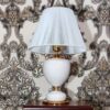 Handcrafted Classic Ceramic Vase Table Lamp with Fabric Shade