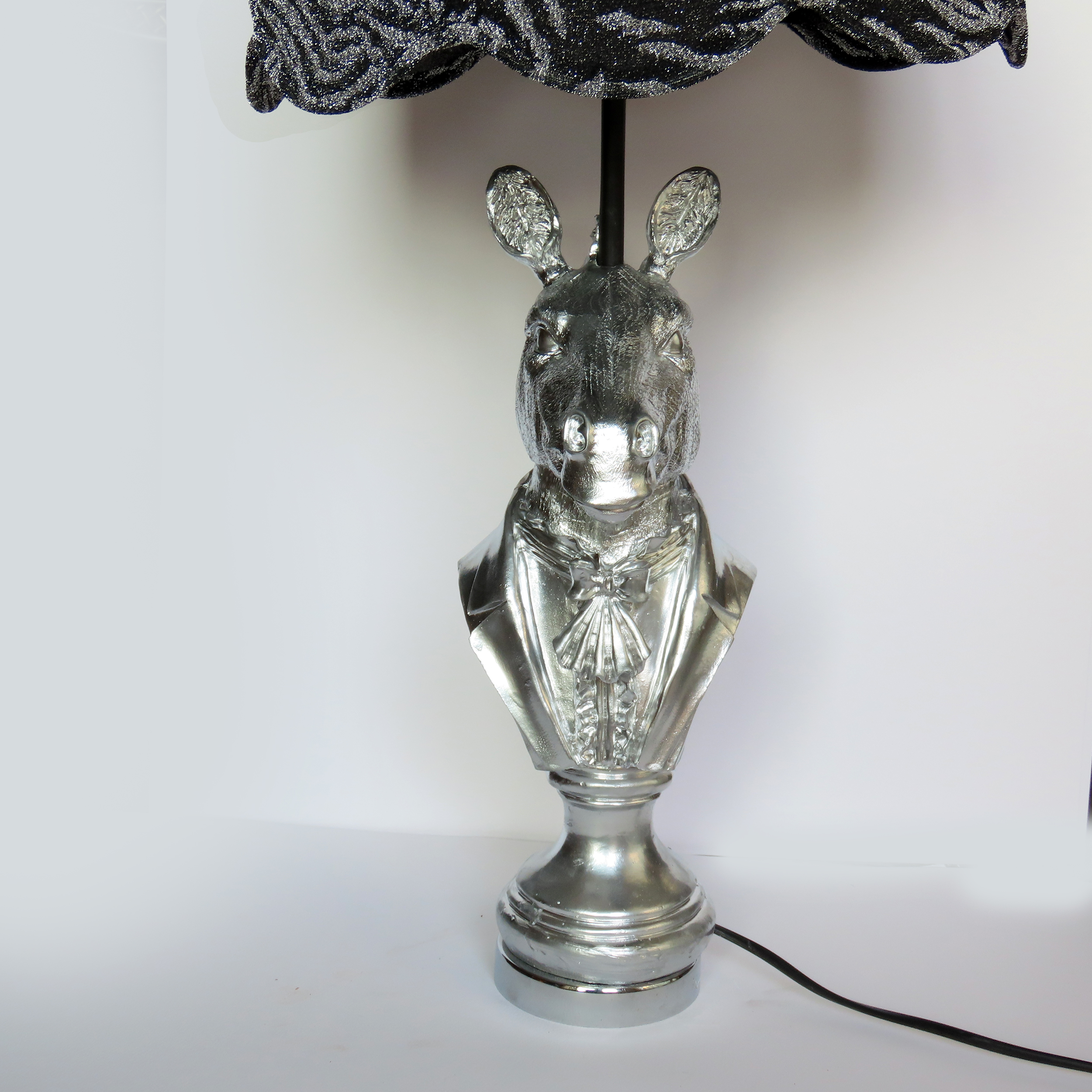 Novelty Table Lamp Handmade Ceramic Zebra