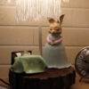 Handmade Ceramic Rabbit Sculptural Novelty Table Lamp