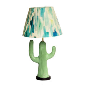 Green Ceramic Cactus Sculptural Novelty Table Lamp