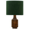 Handcrafted Minimalist Urn-Shaped Wooden Table Lamp with Drum Shade