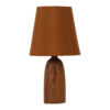 Handcrafted Minimalist Urn-Shaped Wooden Table Lamp
