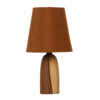 Handcrafted Minimalist Urn-Shaped Wooden Table Lamp