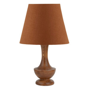 Accent Wooden Table Lamp Handcrafted Katayoun