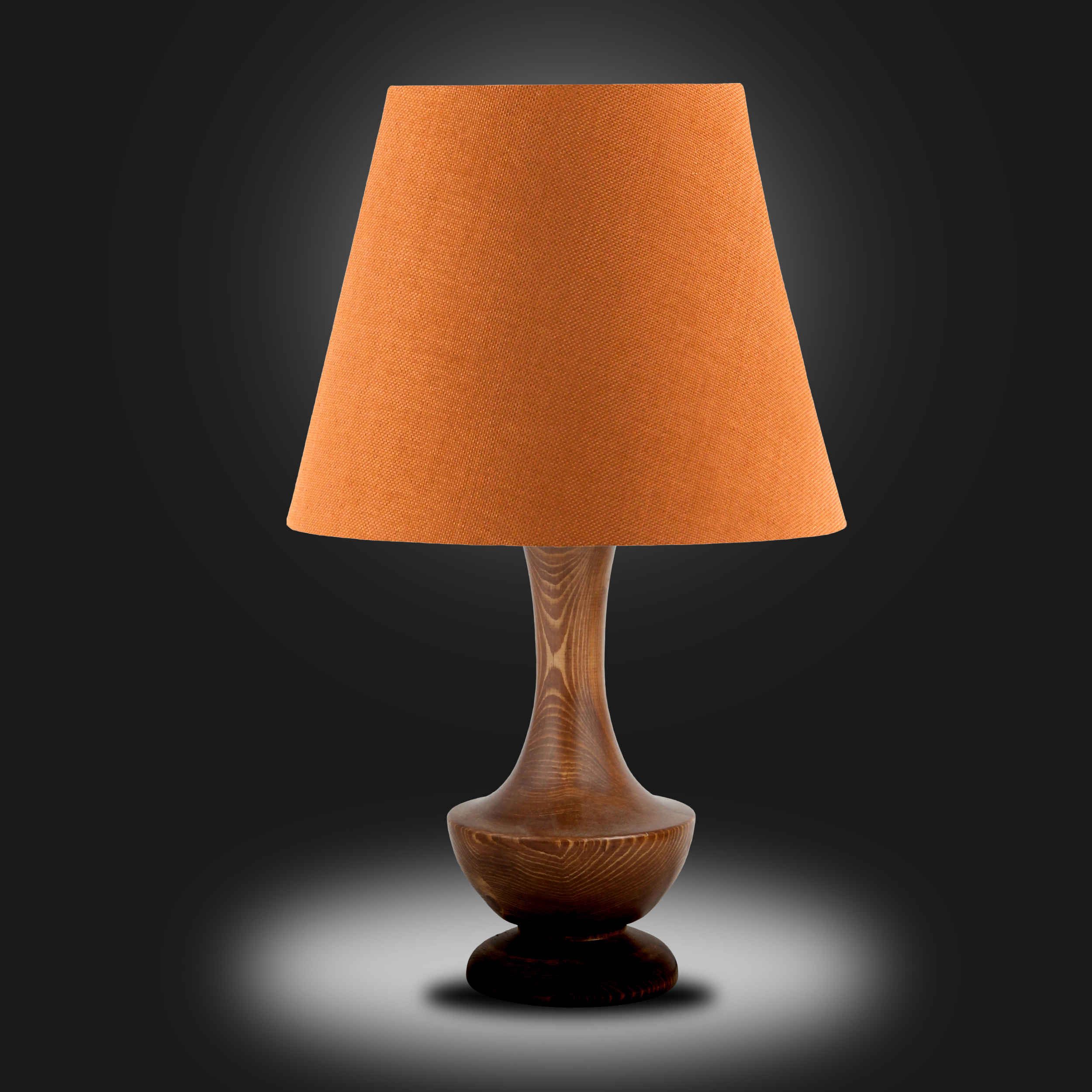 Handcrafted Minimalist Urn-Shaped Wooden Table Lamp