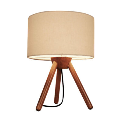 Handcrafted Minimalist Tripod Wooden Table Lamp