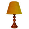 Handcrafted Classic Urn-Shaped Wooden Table Lamp