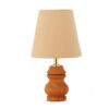 Artisan Minimalist Urn-Shaped Wooden Table Lamp