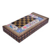 Handcrafted Persian Chakavak Floral Wooden Marquetry Chess Board