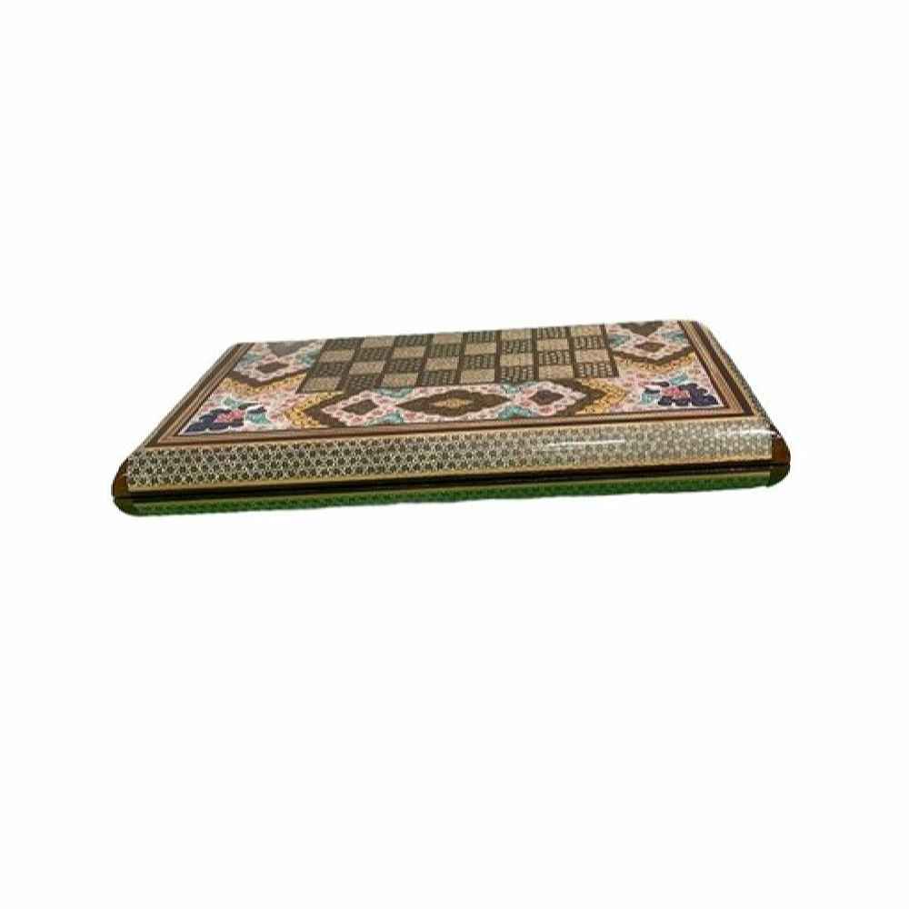 Handcrafted Persian Hatam Floral Wooden Khatamkari Chess Board