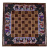 Handcrafted Persian Majlesi Floral Wooden Khatamkari Chess Board