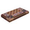 Handcrafted Persian Majlesi Floral Wooden Khatamkari Chess Board