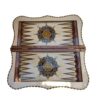 Handcrafted Persian Sina Floral Wooden Marquetry Chess Board