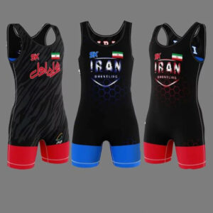 Men’s Iranian Sleeveless Wrestling Singlet Model Team