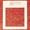 Handwoven Persian Minimalist Gabbeh Rug - Solid Red Wool