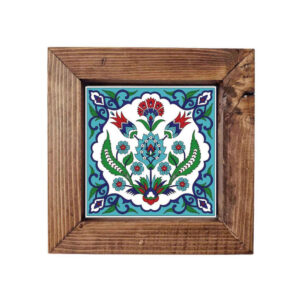 Decorative Persian Framed Ceramic Tile – Fakher