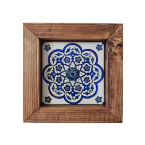 Decorative Persian Framed Ceramic Tile – Ramoon