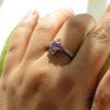 Purple Amethyst Silver Ring For Women Sara