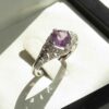 Purple Amethyst Silver Ring For Women Sahar